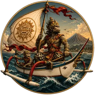 The Monkey King and his junior mate aboard Sang Lautan